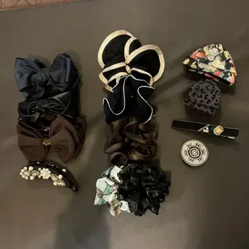 헤어 액세서리 13점 바나나 클립 스크런치 헤어 클립 밴딩 묶음 판매