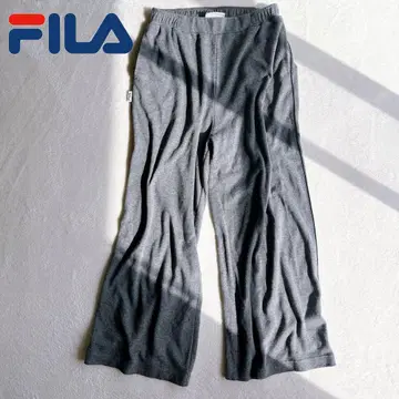 FILA 휠라 스웨트 팬츠 그레이 조거 팬츠 루즈핏 댄스 L