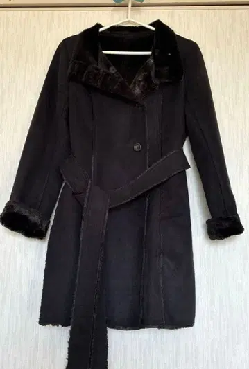 COMME CA ISM 스웨이드 코트 L