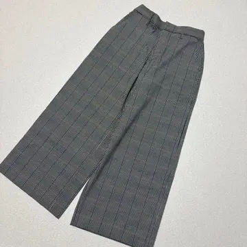체크 와이드 팬츠 밴야드 스톰