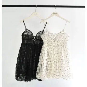 쥬멜르 jumelle 튤 로즈 뷔스티에 jumelle 화이트