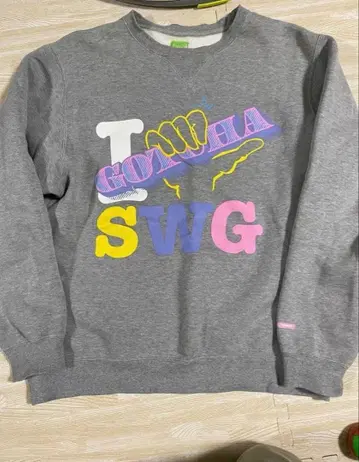 SWAGGER 스와거 속기모 빅 프린트 맨투맨 트레이닝복