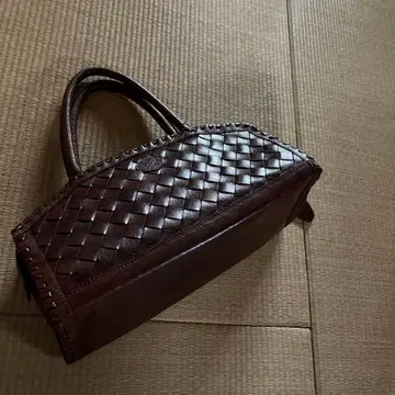 IBIZA 핸드백 가죽 브라운