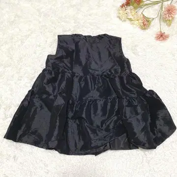 s.1032 슬리브리스 튜닉 플레어 블랙 어른 스타일 S사이즈