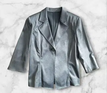 ANAYI 아세테이트 자켓 광택 일본제 M 그레이
