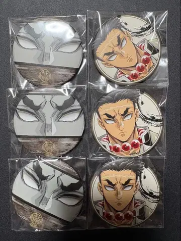 히메지마 교메이 기둥전 랜덤 매트 캔뱃지 2종 6개 세트