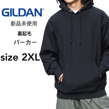 [ 길단 ] 새상품 8oz 속기모 무지 풀오버 후드티 블랙 2XL