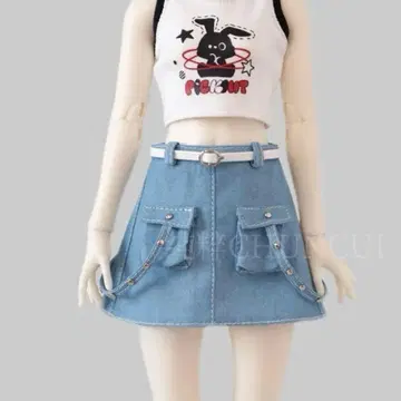 브라이스 아이시 인형 데님 스커트