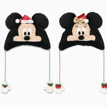 디즈니 크리스마스 미키 미니 팬캡