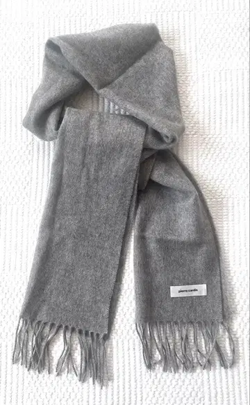 pierre cardin 그레이 캐시미어 혼방 스톨