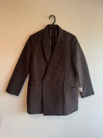 다크 브라운 더블 브레스트 테일러드 자켓 M
