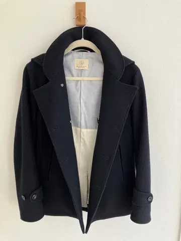 BEAUTY&YOUTH 네이비 피 코트