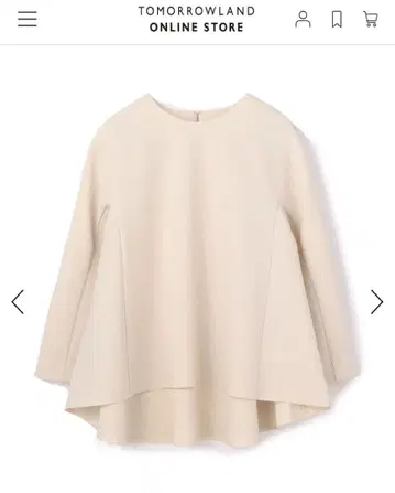 투모로우랜드 드라이 더블 크로스 크루넥 풀오버 36