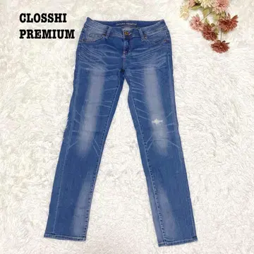 s.1213 [크로시 프리미엄] 스키니 데님 팬츠 데미지 블루