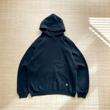 러셀 애슬레틱 블랙 후드티