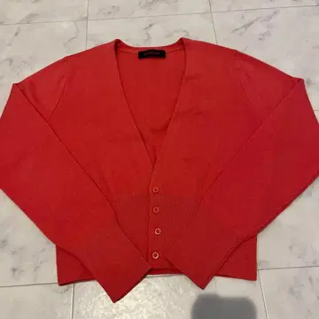 새상품급 캐반 caban 코튼 캐시미어 V넥 가디건