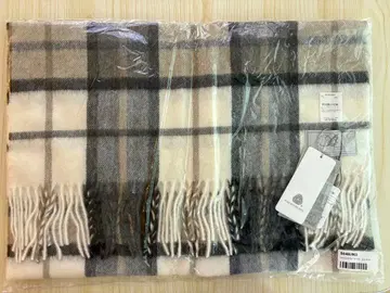 [미사용 새상품] 100% 울 체크 머플러 Bronte by MOON