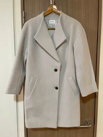 DOUX ARCHIVES 울 코트 라이트 그레이