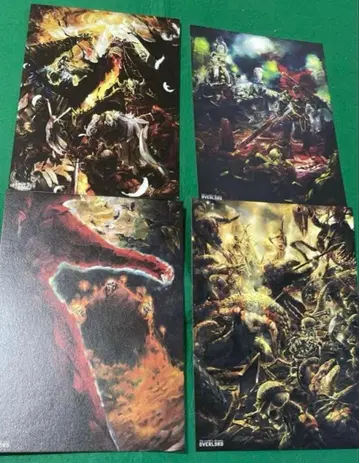 새상품 오버로드 엽서 9~12 4장 세트