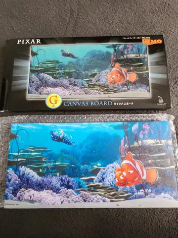 디즈니 픽사 HAPPY 복권 캔버스 보드