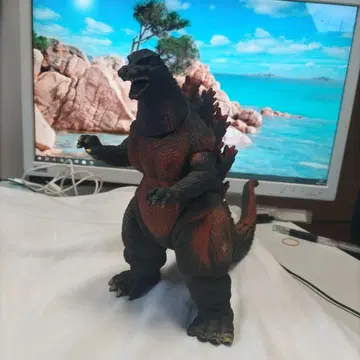 고질라 피규어 가동식 블랙과 빨간색 약 30cm