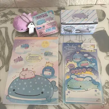 산엑스 진베에상 상어상 굿즈 메모 걸이식 봉제 인형 외