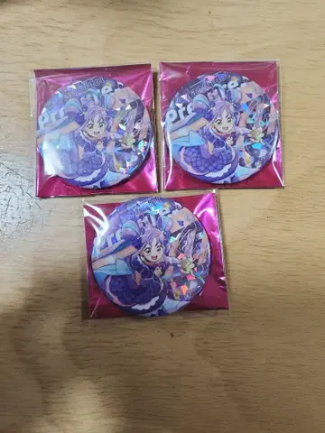 너와 아이돌 프리큐어 드림 스테이지 큐어큐운큐운 캔뱃지 3개