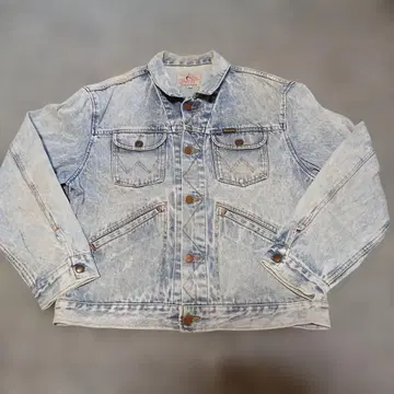 빈티지 Wrangler 데님 자켓 L 사이즈 라이트 블루