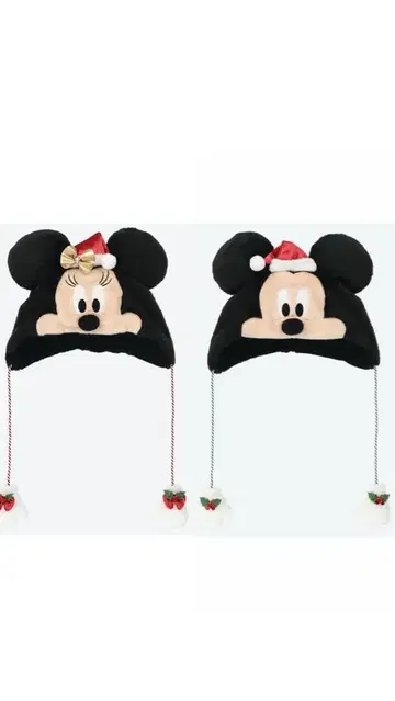 디즈니 크리스마스 미키 미니 팬캡