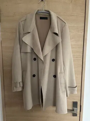 ZARA 스웨이드 트렌치코트 M