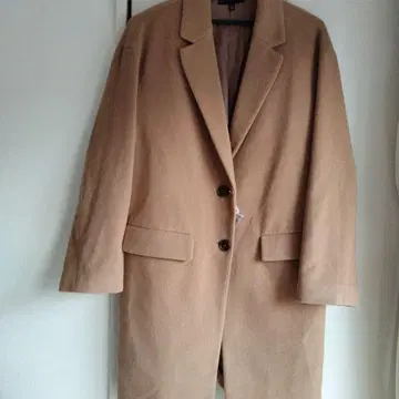 유니클로 울 블렌드 빅 실루엣 테일러드 코트 M 사이즈