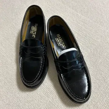 하루타 로퍼 블랙 24.5EE