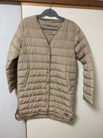 빔즈 하트 베이지 다운 자켓 S 사이즈