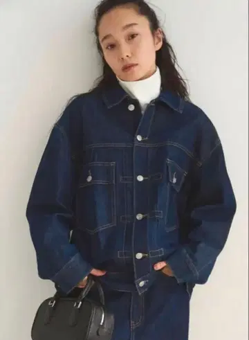 FASHIRU 오버 사이즈 데님 자켓