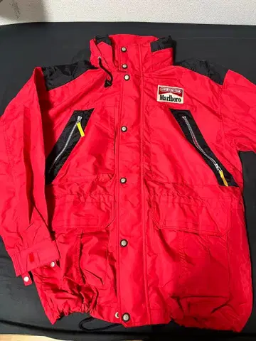 말보로 나일론 자켓 레드
