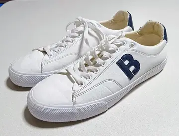 BOSS 휴고보스 화이트 가죽 스니커즈 B 로고 43