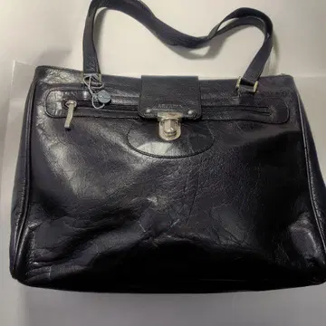 CLK ARCADIA 블랙 천연 가죽 토트백