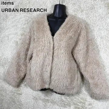 items URBAN RESEARCH 인조 모피 숏 자켓