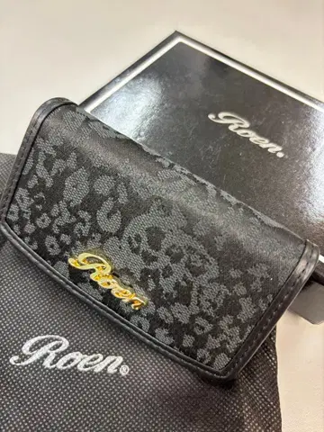 레어 Roen 로엔 키케이스 블랙 레오파드