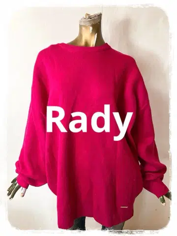 T19642 Rady 레이디 니트 스웨터 핑크 로고 L