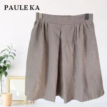 zB808 [ M ] PAULE KA 스커트 린넨 스커트 서큘러 스커트