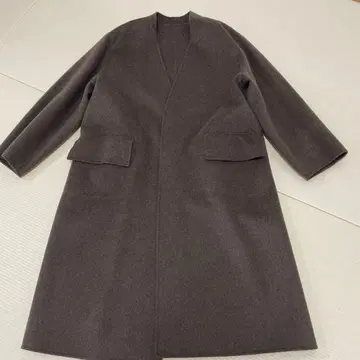 갸루리 비 카키 노카라 롱 코트