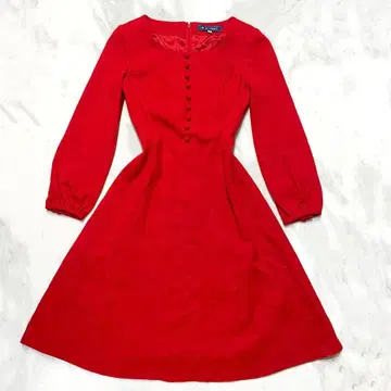 M'S GRACY 엠즈 그레이시 빨간색 레드 A라인 원피스 36 드레스