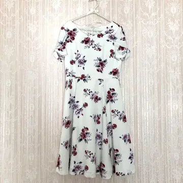 미사용 새상품 MISCH MASCH 리본 벨트 포함 꽃무늬 롱 원피스 M