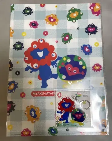 미야쿠미야쿠 툰크툰크 A4 클리어 파일과 키링 세트