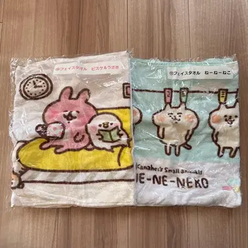 카나헤이 피스케 & 토끼 뽑기 페이스 타월
