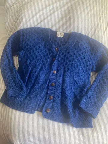 셀렉 구매 아일랜드제 Carraghdonn 네이비 울 가디건