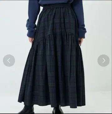 FREAK'S STORE 라운드 캉캉 스커트 체크 롱 3종 세트