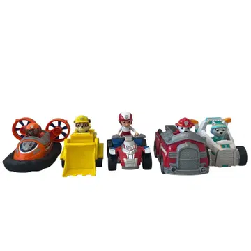 퍼피 구조대 베이직 비클 5대 세트