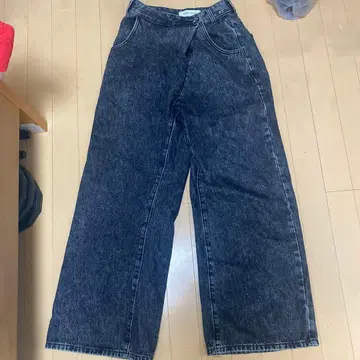 자용 블랙 데님 S